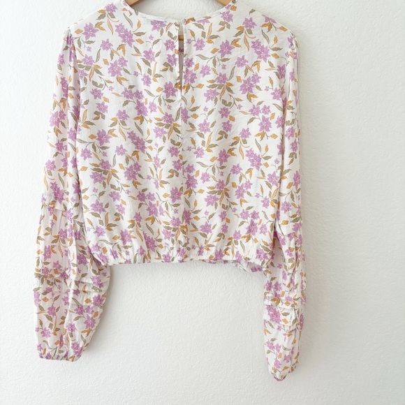 Z Supply Sandstone Nylon Floral top Size Large - Picture 5 of 8